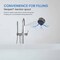 Kibi Circular Floor Mount Tub Filler With Hand Shower - Brush Nickel KTF301BN - alternate 8